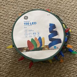 GE StayBright 150-Count 37.2-ft Multicolor LED Plug-In Christmas String Lights