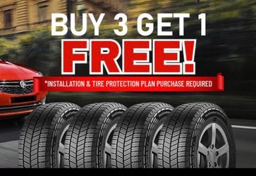BUY 3 GET 1 FREE ALL TIRES