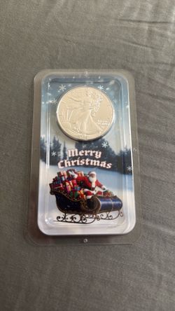 2025 American Silver Eagle 1 oz .999 Fine Silver Coin – Merry Christmas Littleton Holder
