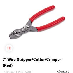 Snap On  Wire Stripper, Cutter and Cutter