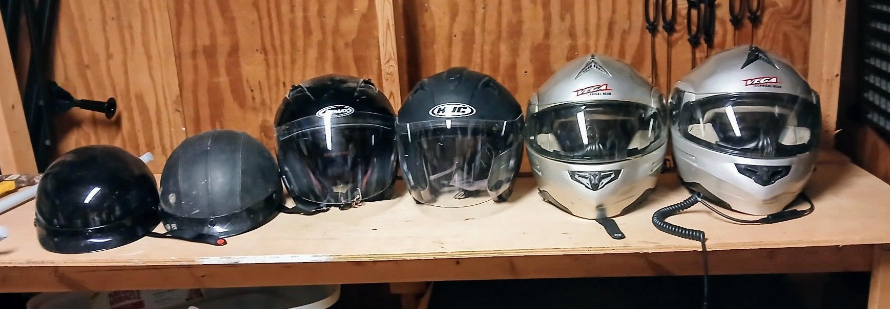 Motorcycle Helmets (Grouping Of 6)