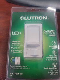 Wall Dimmer Switch - Lutron LED+ Dimmer Switch BRAND NEW NEVER OPENED