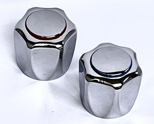 New Chrome 079014-G Hot And Cold Faucet Handles 