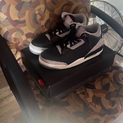 Nike Air Jordan 3s Retro Black Cement 2024