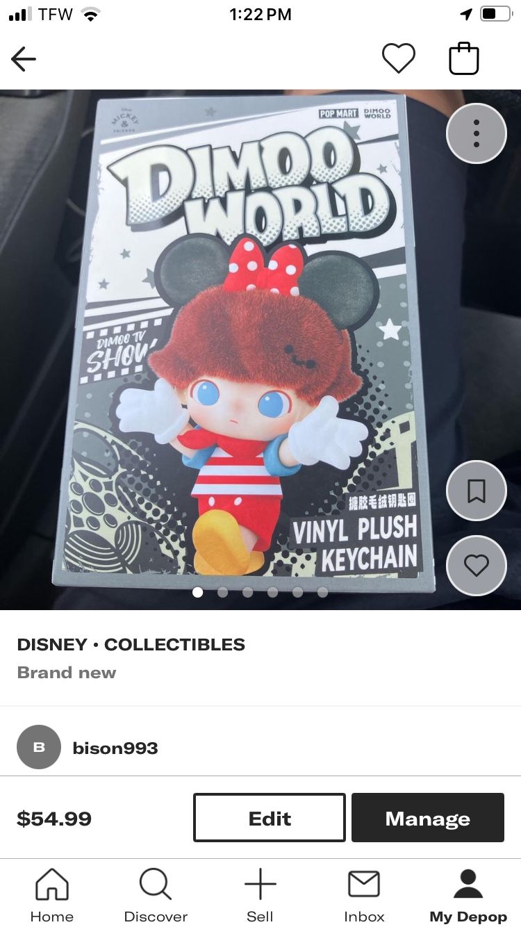 Disney Dimoo World Plushie