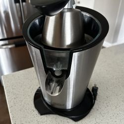 Orange Juicer | Stainless Steel Citrus Squeezer With New Ultra-Powerful Motor and Soft Grip Handle for Effortless Juicing