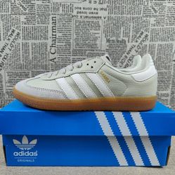 Adidas Samba OG Originals Aluminum White Beige Sneakers
