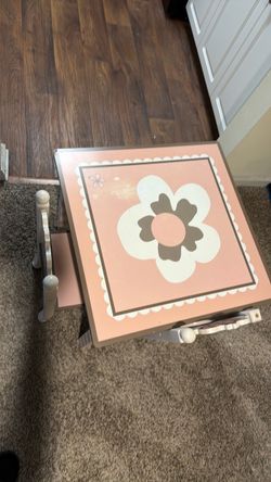Kids Pink Flower Activity Table