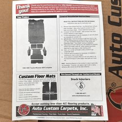 1995 4Runner (2nd Gen) Carpet Replacement