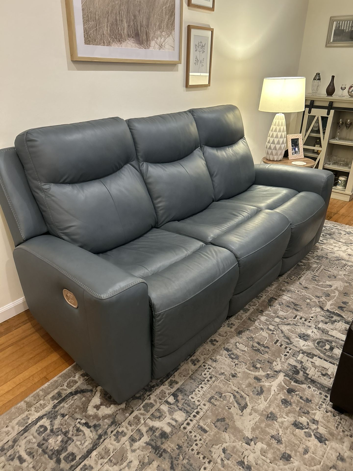 Mindanao Dual Power Leather Reclining Sofa
