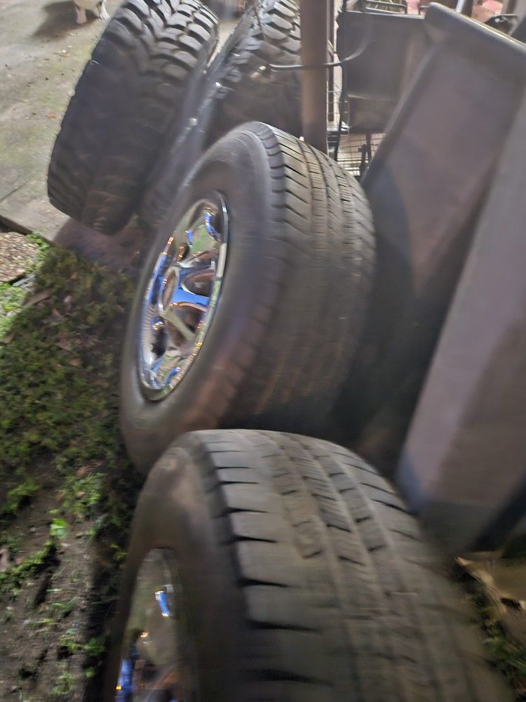 I Have 2 Mud Tires And 2 Street Tires With Rims & Trim for Sale in