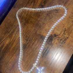 Shpgld “20” Tennis Necklace 