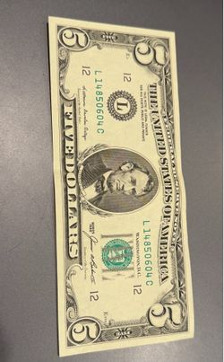 1985 $5 Dollar Bill UNCIRCULATED Federal Reserve Note