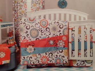 Waverly 4pc crib bedding set