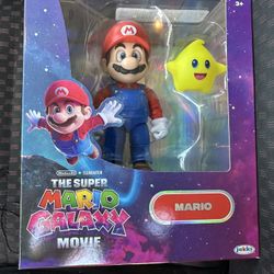 The Super Mario Galaxy Movie Mario 5" Action Figure Series with Luma Star SEALED