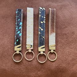 Cowhide Keychains