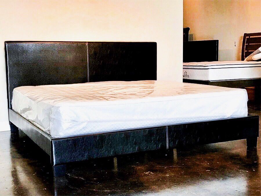 King black platform bed with mattress and free delivery