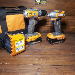 Ridgid Drill And Impact Combo