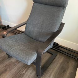 IKEA POÄNG
Armchair, black-brown/Hillared anthracite