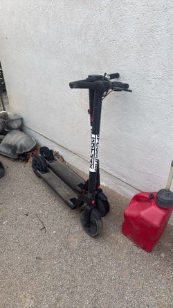 2 gotrax electric scooters no chargers!