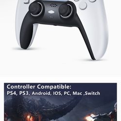  Wireless Controller for PS4, Compatible with PS4/PS3/PC/Mac/IOS/Android/Switch, PS4 Remote Joystick Controller Dualshocked, Gaming Controller Auto Fi