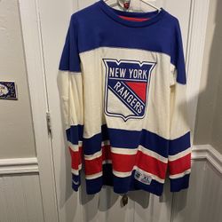 Mens XL Vintage Mitchell and Ness New York Rangers Jersey