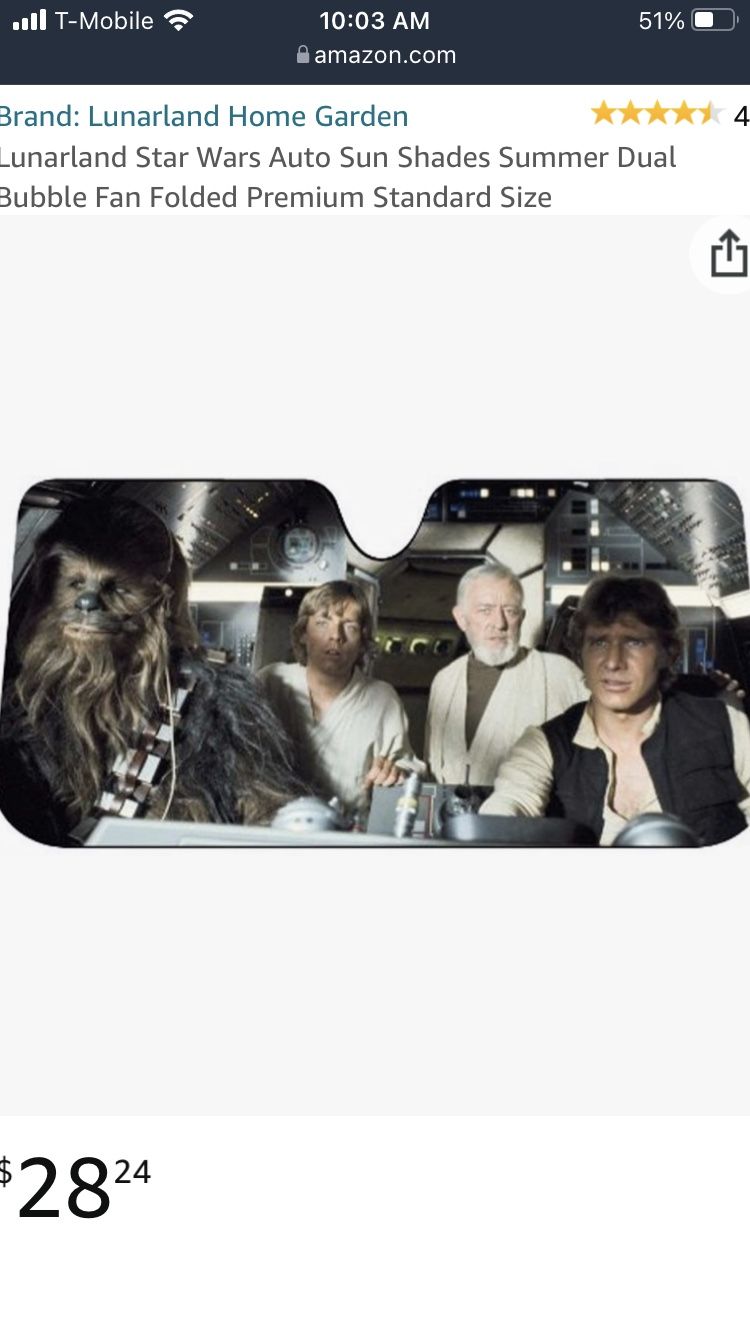 Star Wars Car Windshield Cover