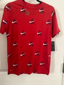 Boys Red Nike DriFit T-shirt
