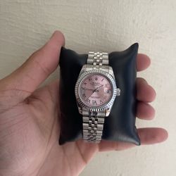 Pink Face Ladies Watch 