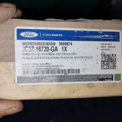 Ford Fender Name Plate 