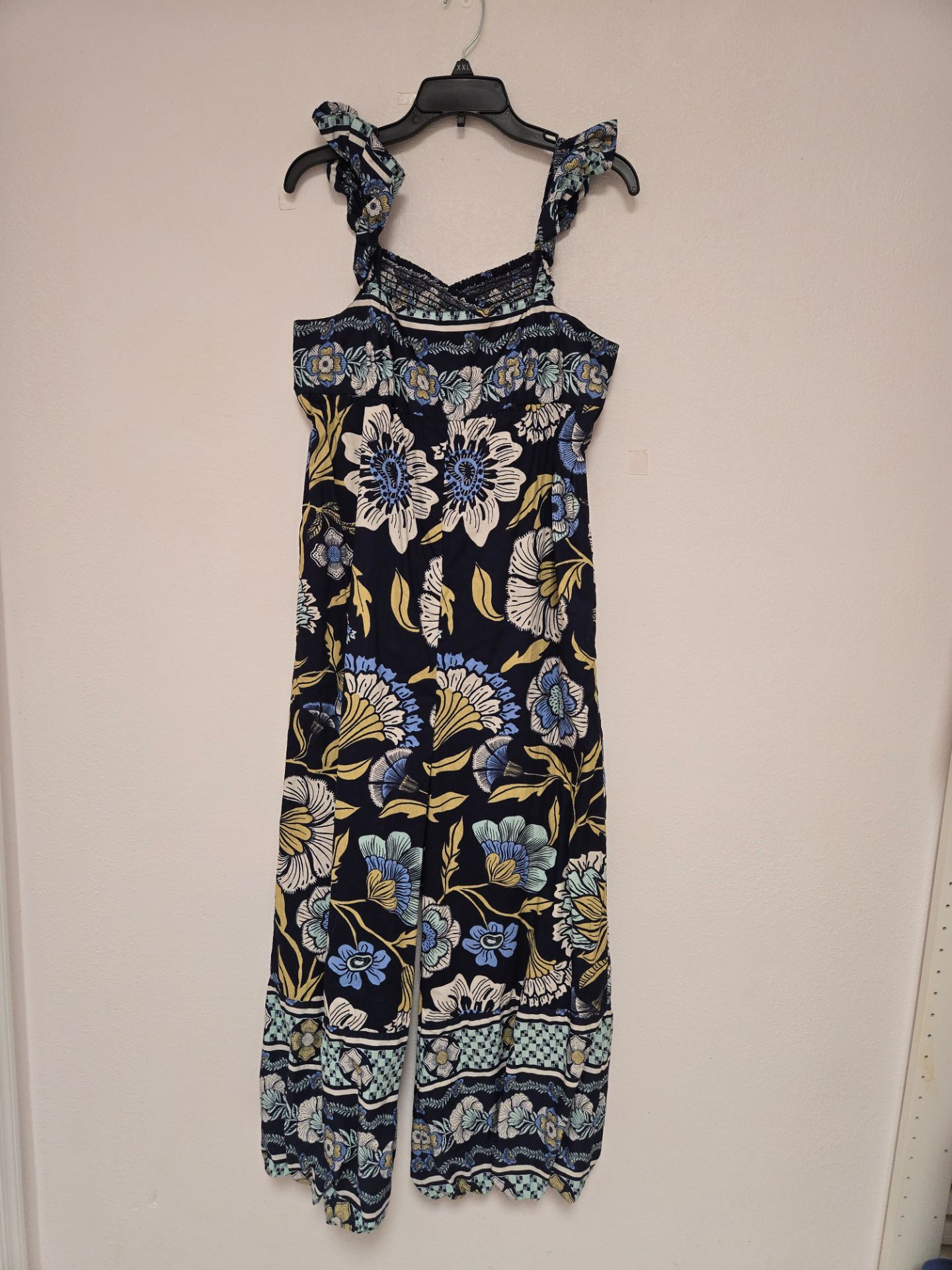 Free People Navy Floral Jumper
