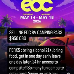 EDC Camping Pass 