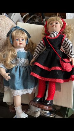 Two rare vintage collectible dolls