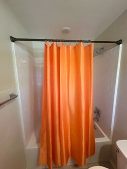New shower curtain with rod