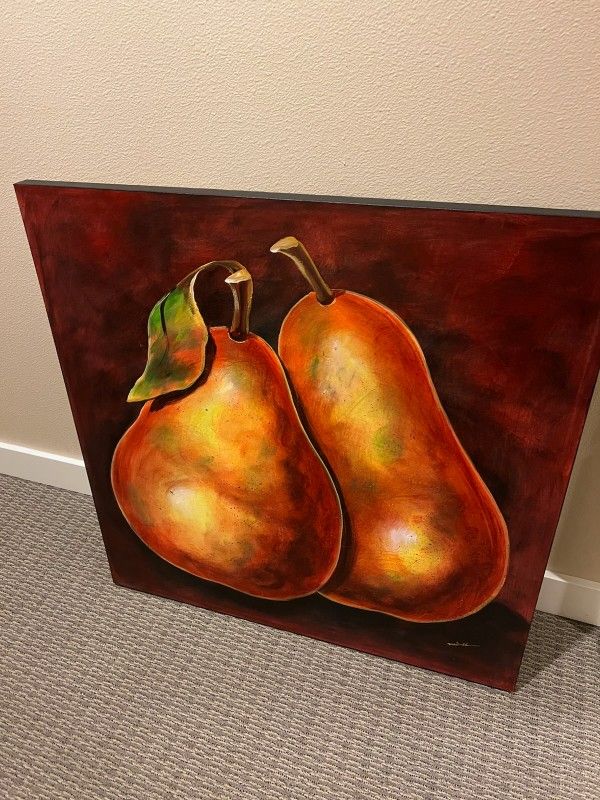 Pear Canvas Wall Art