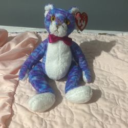 TY Beanie Baby, Purple, Blue 