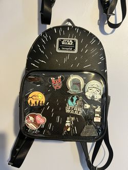 Star Wars Backpack Hyperdrive Loungefly With Pin Badge Trilogy