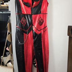Harley Quinn Costume Jumpsuit 