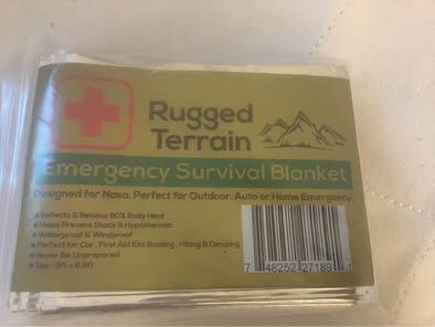 Brand new emergency travel blanket