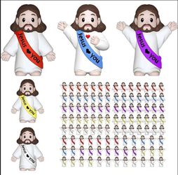 Jesus Loves You Figurine Toy Set