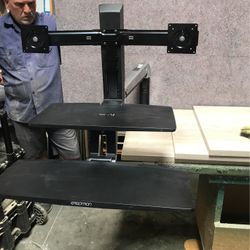 Height Adjustable Dual Monitor Arm 