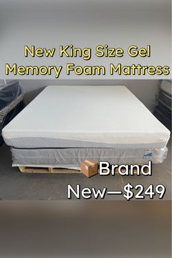 New King Size Gel Memory Foam Mattress