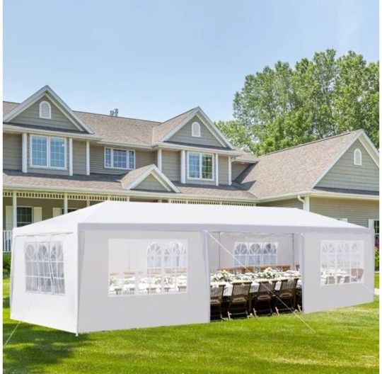 10'x30' White Gazebo Party Tent Canopy Wedding Party Pavilion Tent Canopy Carpa 10x30 FOR SALE!