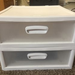 Sterilite 2-Drawer Storage Unit 19"x14"