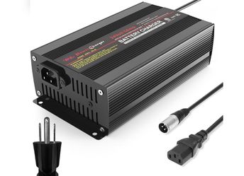 TPE Cargador de batería de 24V 5A, cargador de batería inteligente automático, cargador de goteo para silla de ruedas
