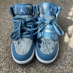 Air Jordan 1 Mid GS 'Washed Denim’
