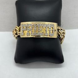 14k Two Tone Men’s Bracelet