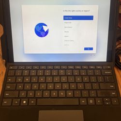 Microsoft Surface 7 Pro + Tablet W/charger And Case 