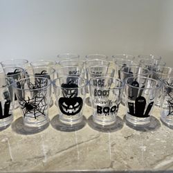 Halloween Shot Glasses - Skulls - Skeleton - Spiders - Pumpkin - $1 Each Take Them All - NEW!