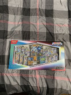 Pokémon Prismatic Evolutions Lucario Ex & Tyranitar Ex Premium Collection
